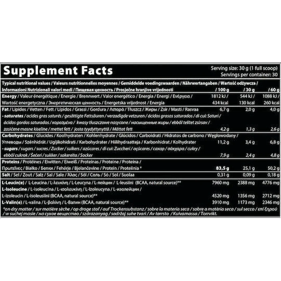 QNT Prime Whey з сироватковим ізолятом сироваткового протеїну без глютену зі смаком печива та вершків 908гр: ціни та характеристики