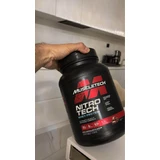MuscleTech Nitrotech Whey Protein Сывороточный протеин с креатином и вкусом печенья и сливок 1,8 кг