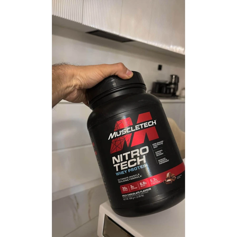 MuscleTech Nitrotech Whey Protein Сироватковий протеїн з креатином та смаком Печиво та вершки 1,8 кг: ціни та характеристики