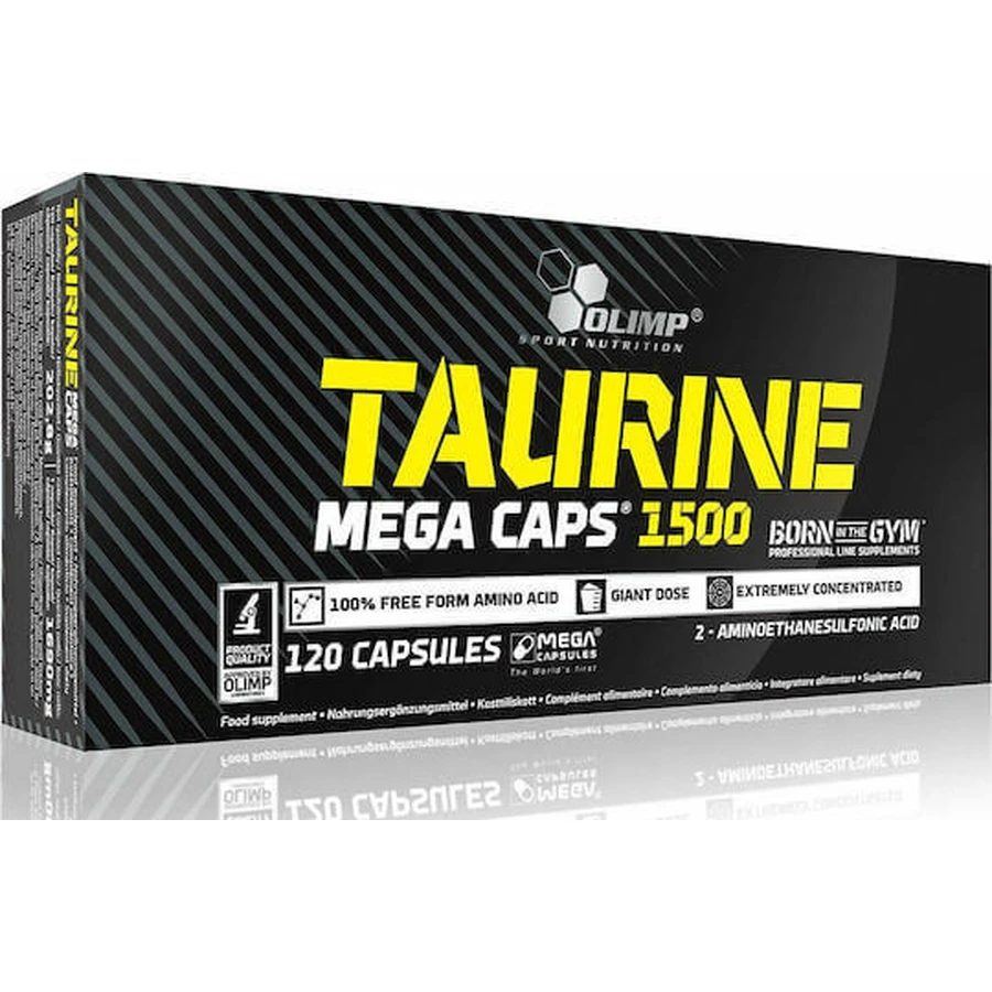 Olimp Sport Nutrition Taurine Mega Caps 1500mg 120 капсул без смаку: ціни та характеристики
