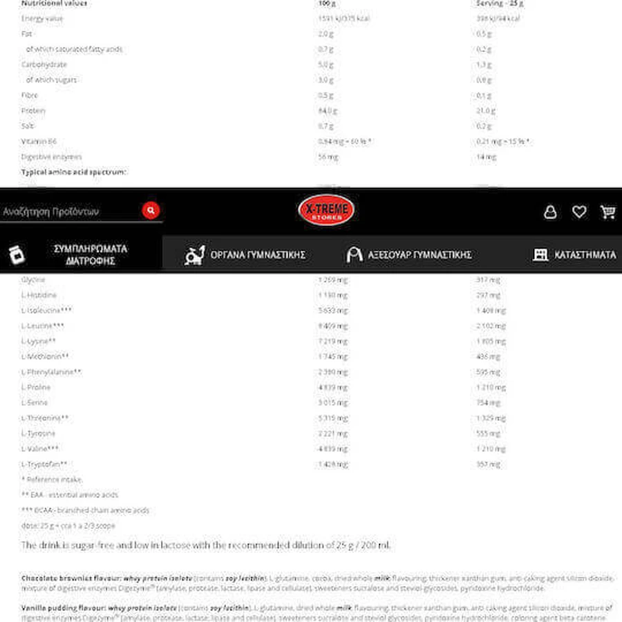 Nutrend Iso Whey Prozero Сироватковий протеїн без глютену зі смаком печива та вершків 500гр: ціни та характеристики