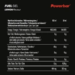 PowerBar Fuel Gel 30 Lemon 12x4.166666666666666666666666666666666666667гр: цены и характеристики