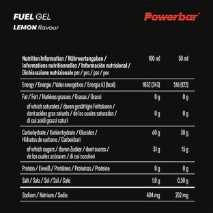 PowerBar Fuel Gel 30 Lemon 12x4.166666666666666666666666666666666666667гр