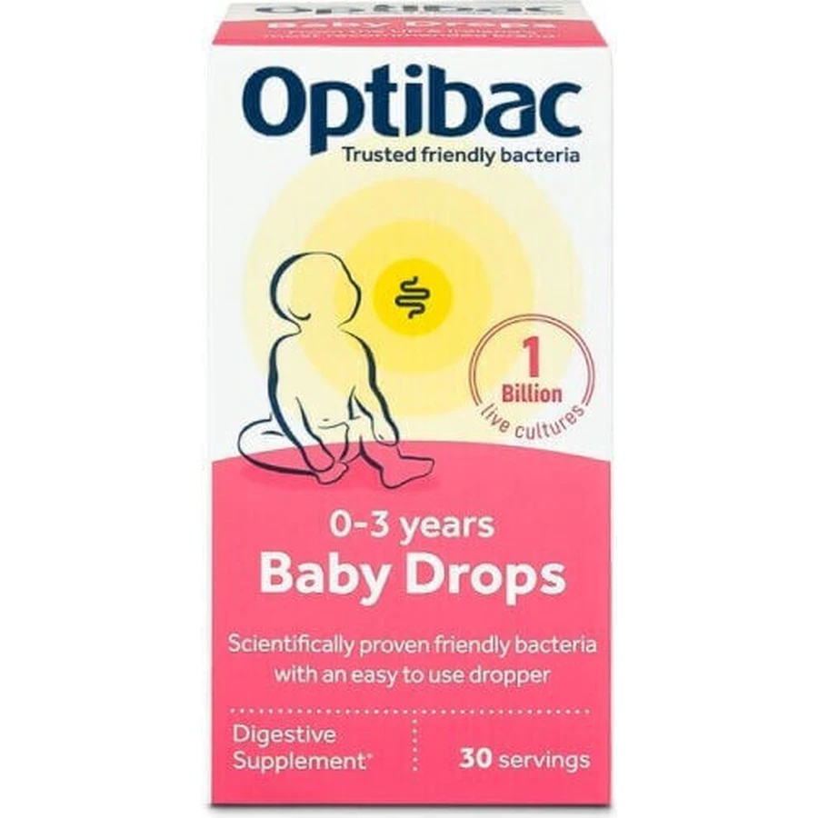 Пробіотичні краплі OptiBac Baby для немовлят та дітей 10мл: ціни та характеристики