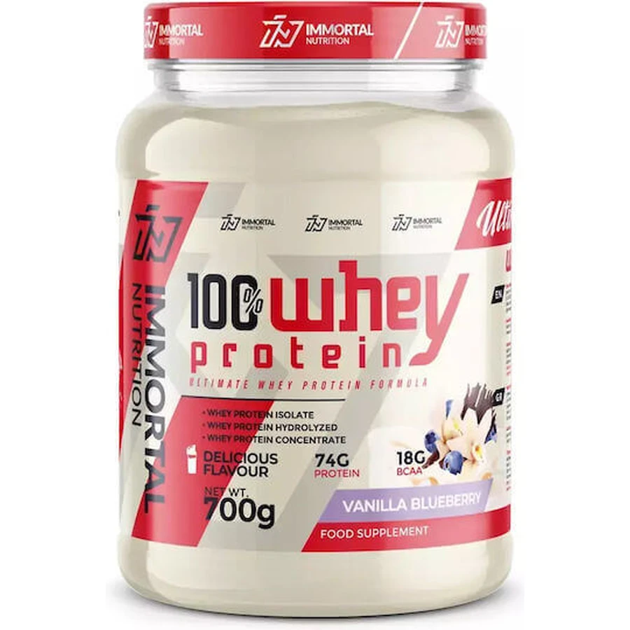 Immortal Nutrition 100% сироватковий протеїн Сироватковий протеїн зі смаком ванільної чорниці 700гр: ціни та характеристики