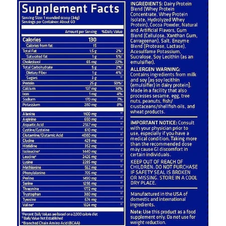 USN BlueLab 100% Whey Whey Protein Premium сывороточный протеин со вкусом шоколадной карамели 908 гр.: цены и характеристики