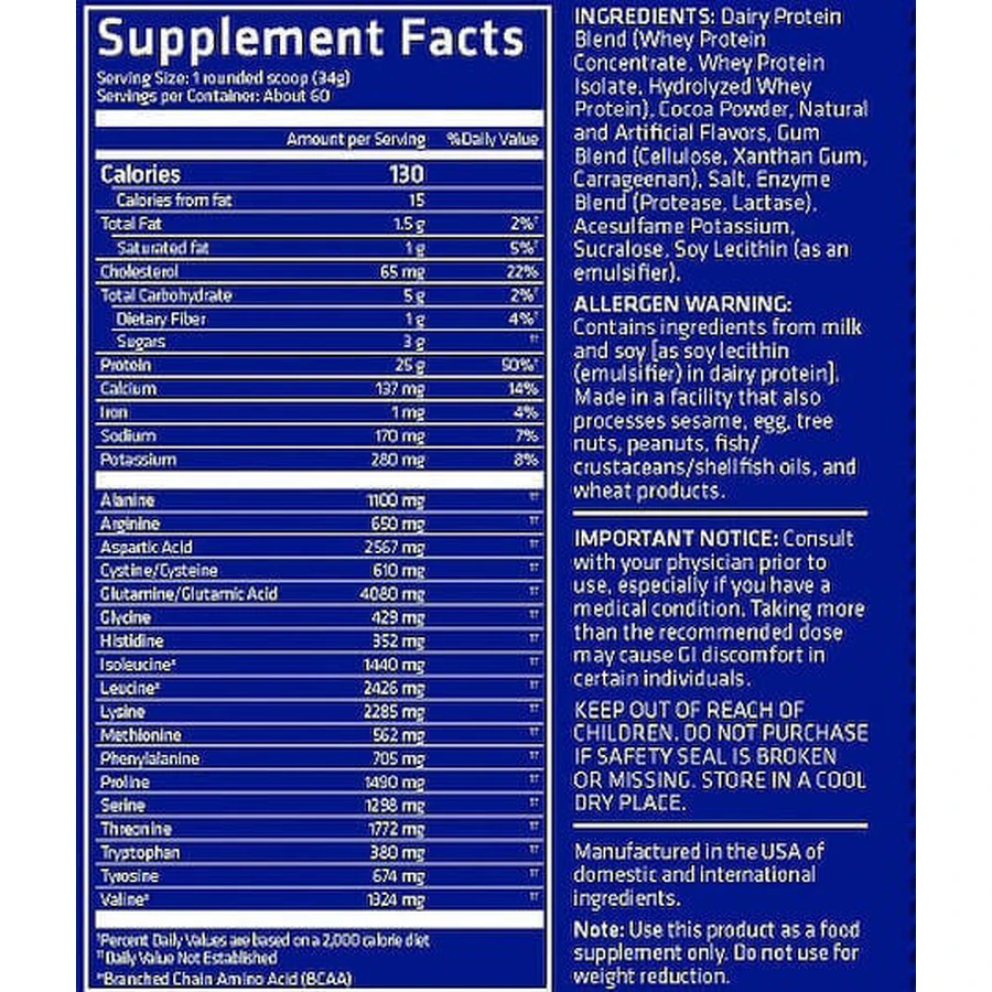 USN BlueLab 100% Whey Whey Protein Premium сывороточный протеин со вкусом шоколадной карамели 908 гр.: цены и характеристики
