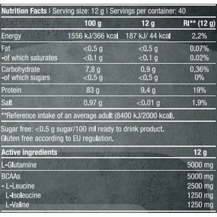 Biotech USA BCAA & Glutamine Zero 480gr Orange