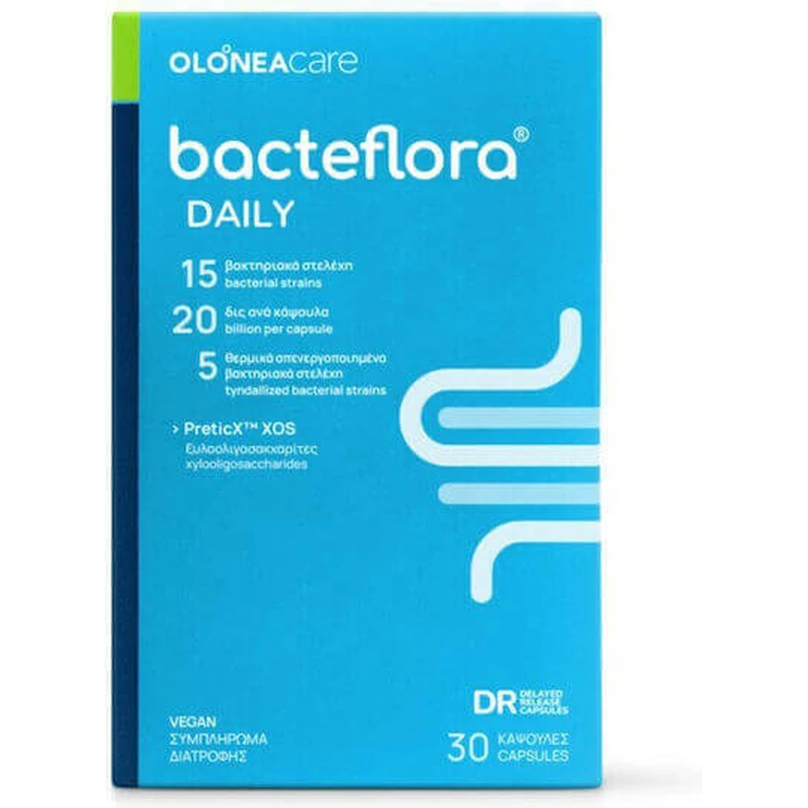 Olonea Bacteflora Daily Probiotic 30 рослинних капсул: ціни та характеристики