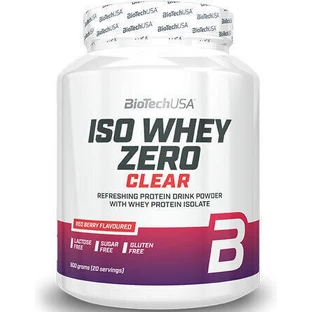 Biotech USA Iso Whey Zero Clear безлактозний сироватковий протеїн зі зниженим вмістом лактози, без глютену зі смаком червоної ягоди 500гр