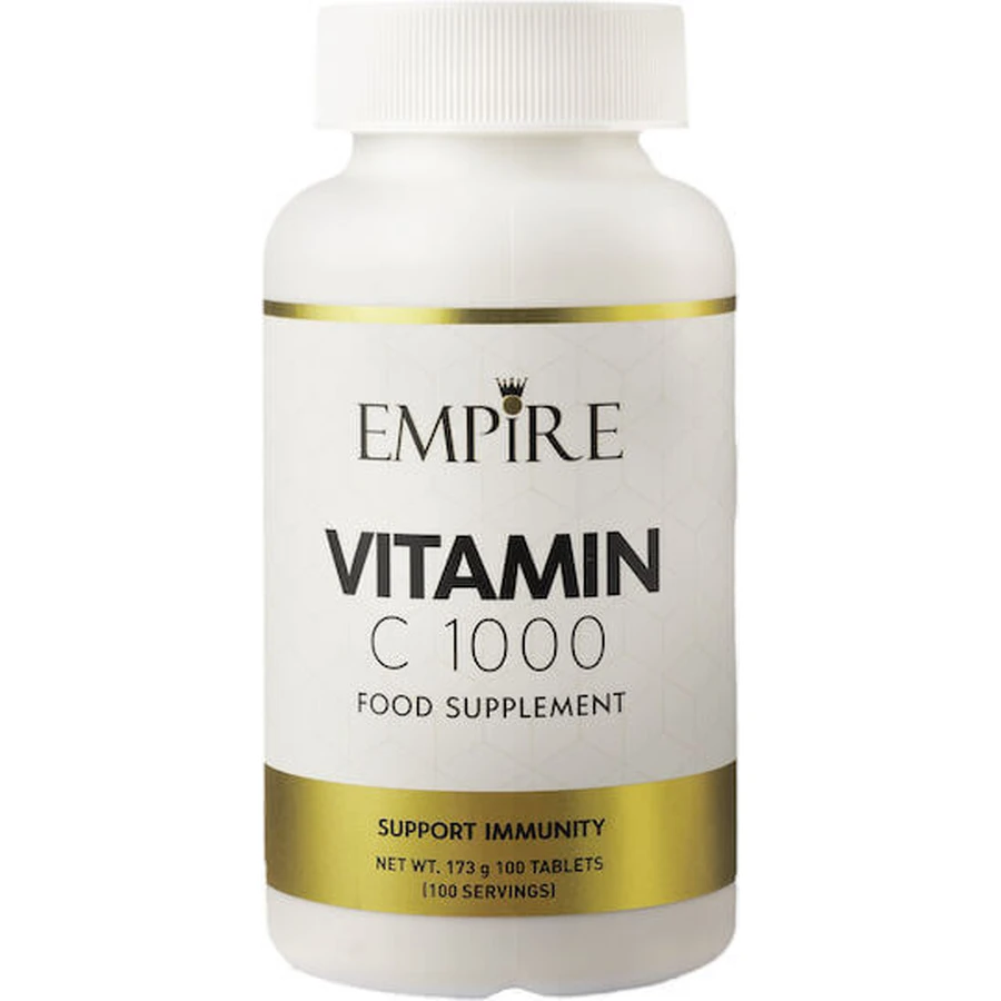 Empire Nutrition Вітамін С з шипшиною Вітамін для підтримки імунітету, шкіри та антиоксидантної дії 1000 мг 100 таблеток: ціни та характеристики