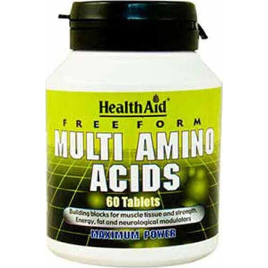 Health Aid Мультиамінокислоти 60 таблеток без смаку: ціни та характеристики