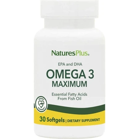 Nature's Plus Омега 3 Максимум риб'ячого жиру 30 м'яких гелів без смаку: ціни та характеристики