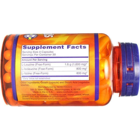 Now Foods Амінокислоти з розгалуженим ланцюгом 120 капсул без смаку: ціни та характеристики