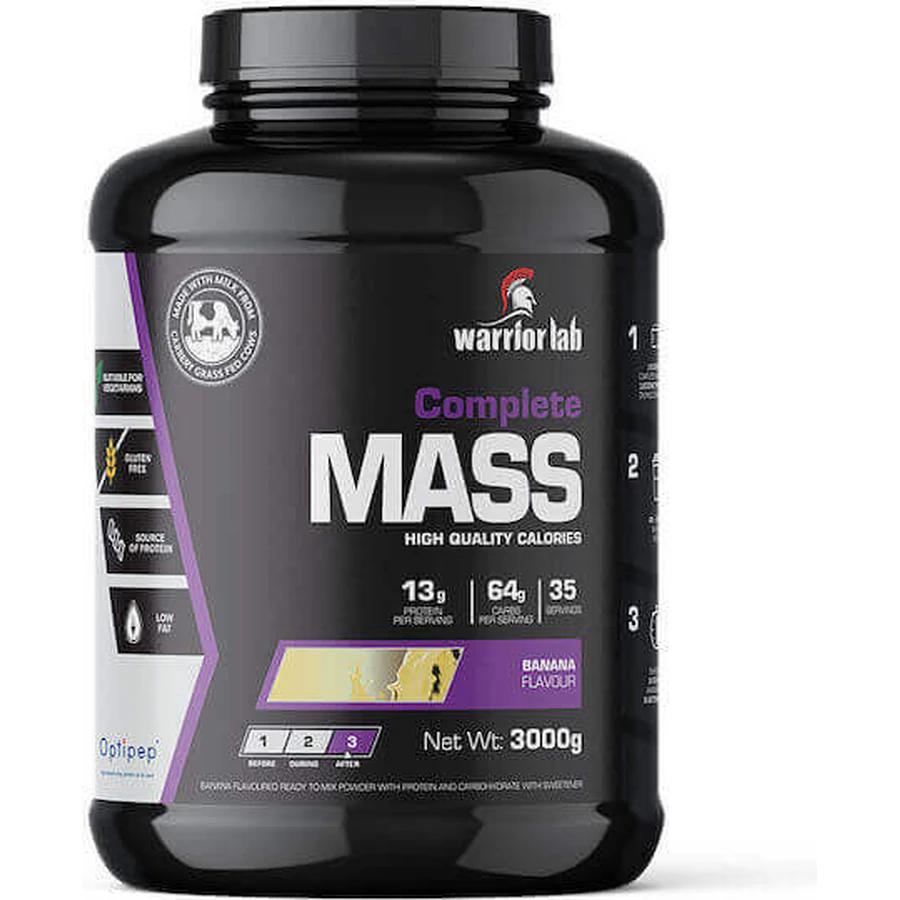 Warrior Lab Повна маса без глютену зі смаком банана 3 кг: ціни та характеристики