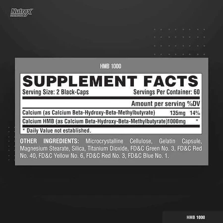 Nutrex HMB 1000 120 капсул без смаку: ціни та характеристики