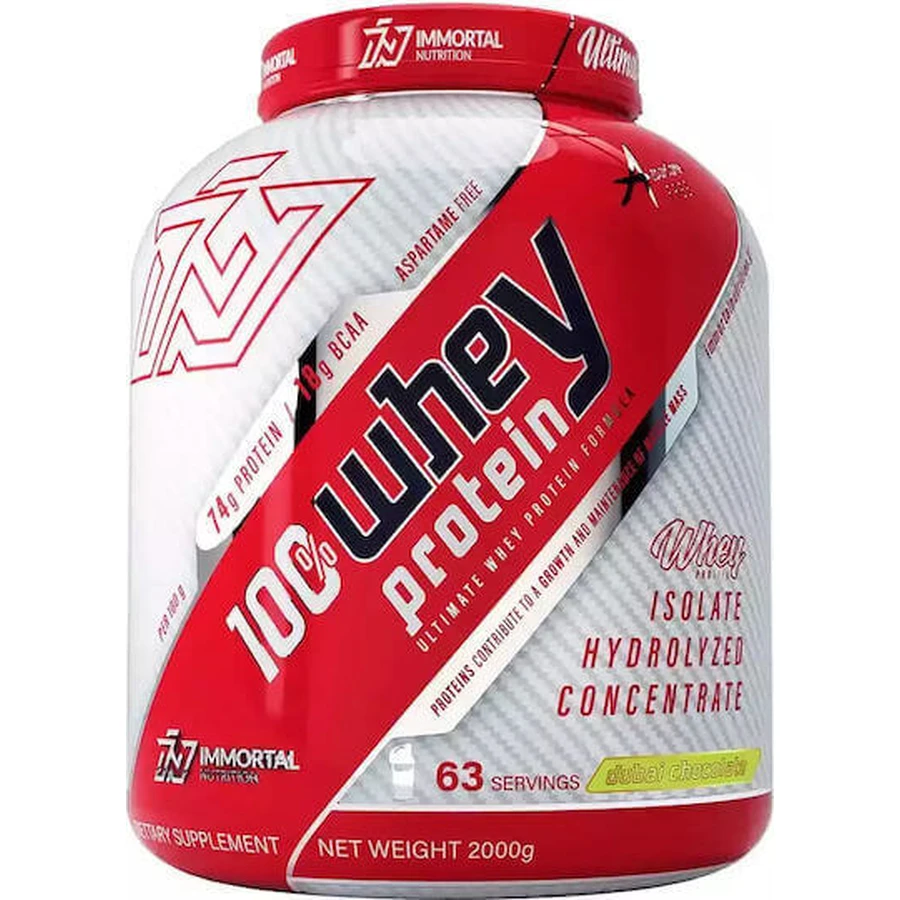 Immortal Nutrition 100% Whey Protein Сироватковий протеїн зі смаком шоколаду Дубай 2 кг: ціни та характеристики