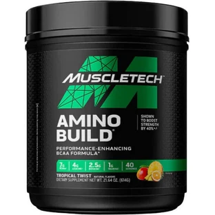 Muscletech Amino Build / Формула BCAA для повышения производительности [400 грамм] Клубника и арбуз