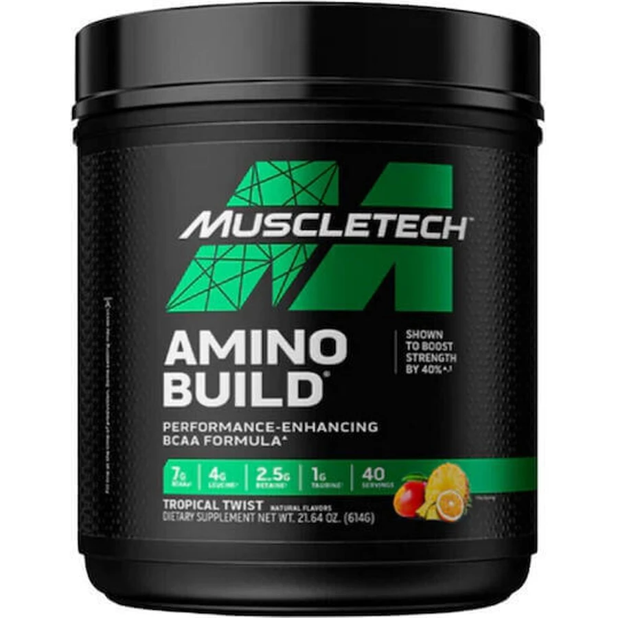 Muscletech Amino Build / Формула BCAA для повышения производительности [400 грамм] Клубника и арбуз: цены и характеристики