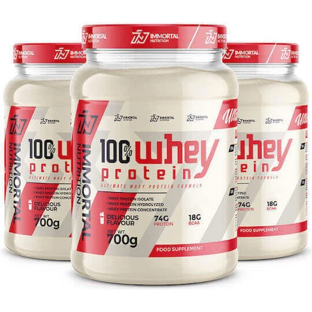 Immortal Nutrition 100% Whey Protein 100% сироватковий протеїн зі смаком шоколаду 3х700г: ціни та характеристики