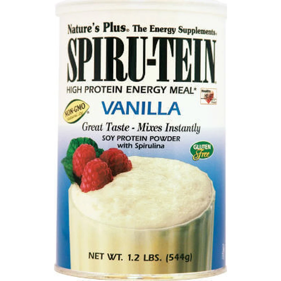 Nature's Plus Spiru-Tein Plus Shake без глютена с ванильным вкусом 544 гр.: цены и характеристики