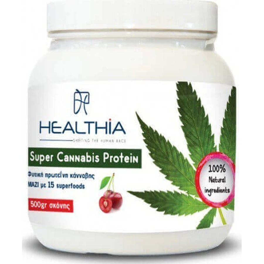 Healthia Super Cannabis Protein Gluten & Lactose Free 500gr: цены и характеристики