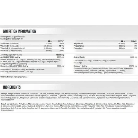 Scitec Nutrition Ami-NO Xpress 440gr Orange Mango Orange: ціни та характеристики