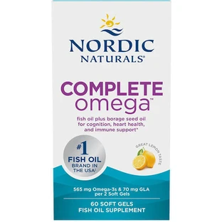 Nordic Naturals Повноцінний риб'ячий жир Омега 565 мг 60 м'яких гелів Лимон