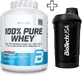 Biotech Usa 100% Pure Whey 2270g Chocolate Peanut Butter &amp; Biotech Usa Wave Shaker 600ml Shocking Blue Шокуючий синій Шокуючий синій Персоналізована упаковка Персоналізована упаковка