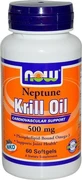 Now Foods Нептун Олія криля 500 мг 60 м'яких гелів без смаку