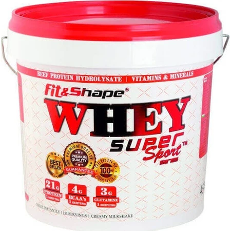 Fit & Shape Whey Суперспортивний сироватковий протеїн зі смаком ванільного морозива 4,54 кг: ціни та характеристики