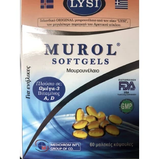 Medichrom Murol Cod Liver Oil 60 softgels Unflavoured