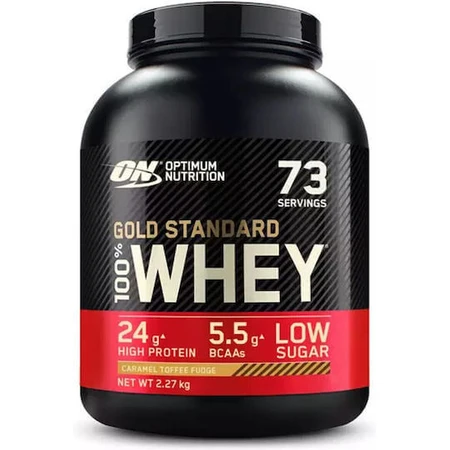 Optimum Nutrition Gold Standard 100% сироватковий протеїн зі смаком карамельно-ірискової помадки 2,27 кг: ціни та характеристики