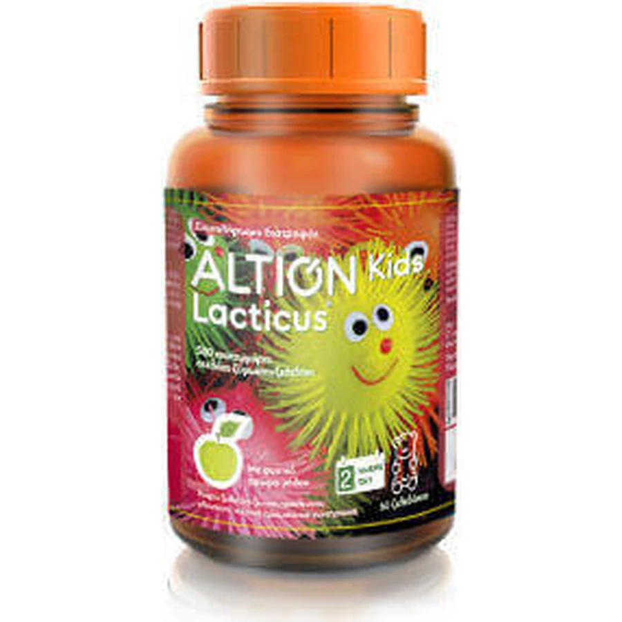 Пробіотик Altion Lacticus Probiotic Пробіотики для дітей 60 желейних цукерок Зелене яблуко: ціни та характеристики