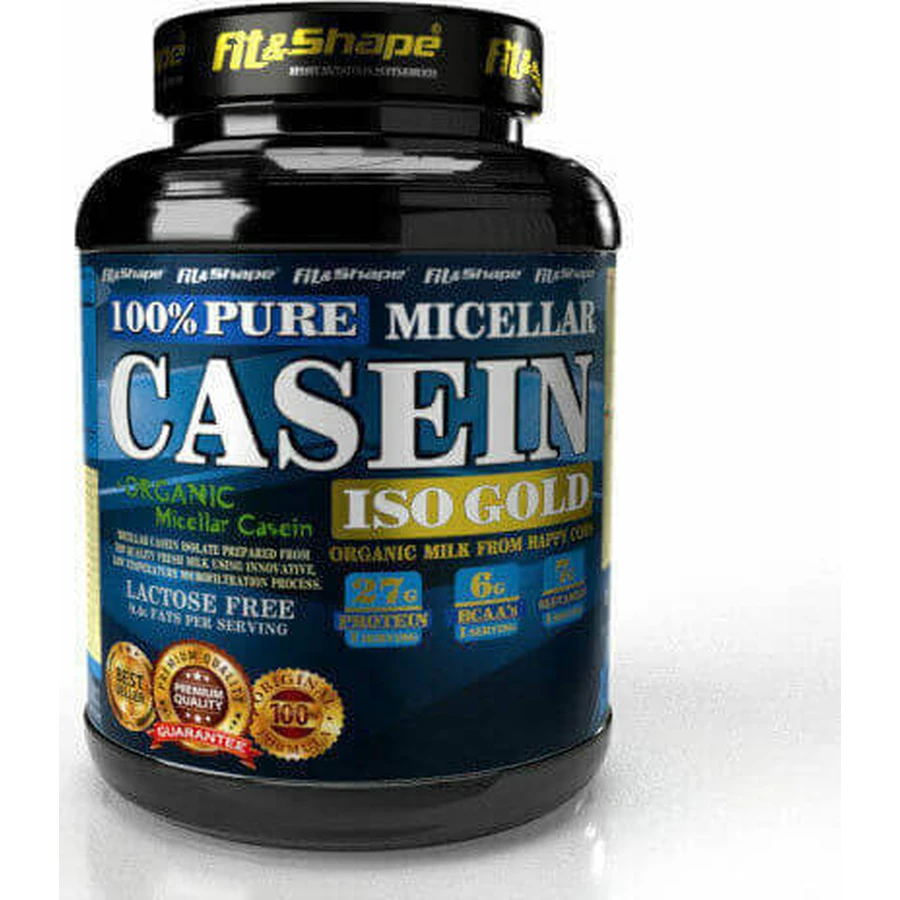 Fit & Shape Pure Micellar Casein Чистий міцелярний казеїн Pure Micellar Casein Iso Gold без лактози зі смаком червоних фруктів 1,8 кг: ціни та характеристики