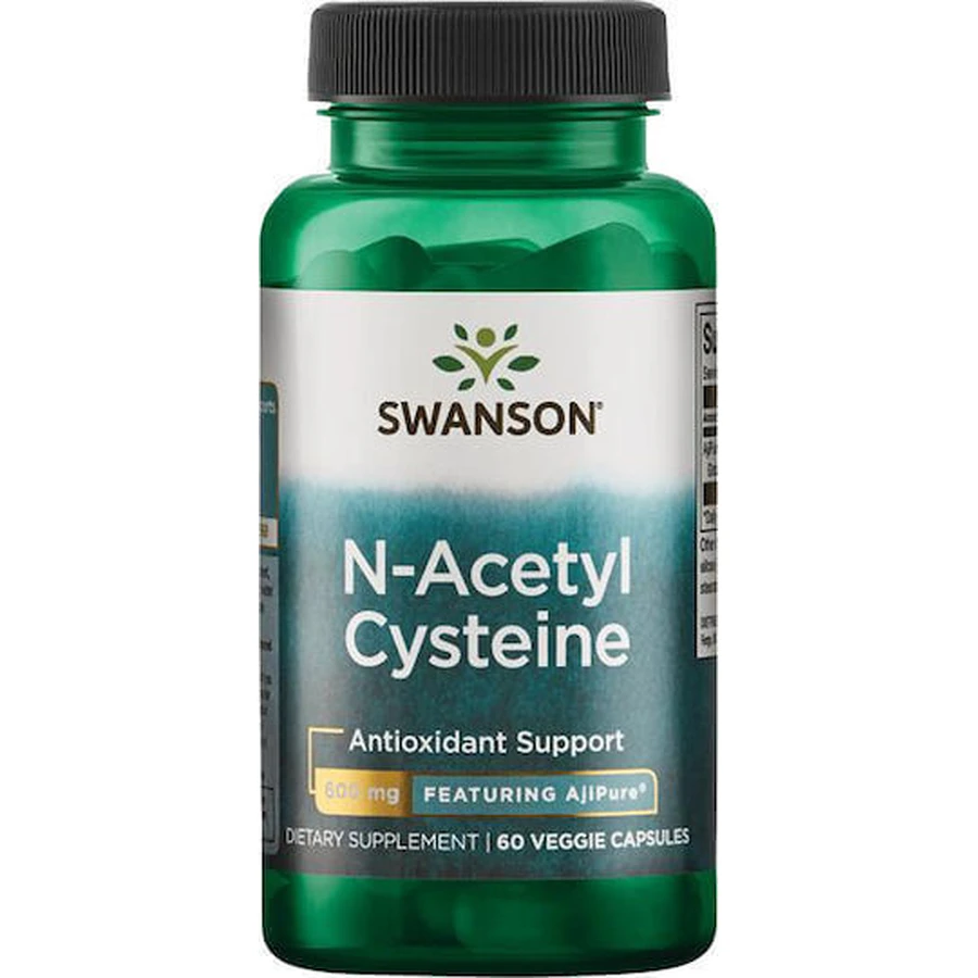 Swanson AjiPure N-Acetyl Cysteine 600mg 60 травяных капсул без ароматизаторов: цены и характеристики