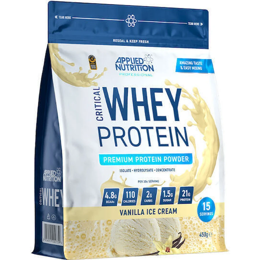 Applied Nutrition Critical Whey Protein Сироватковий протеїн без глютену зі смаком шоколадного молочного коктейлю 450гр: ціни та характеристики
