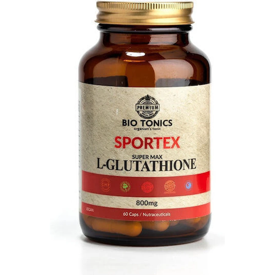 Bio Tonics Sportex L - Глутатион 800 мг 60 травяных капсул: цены и характеристики