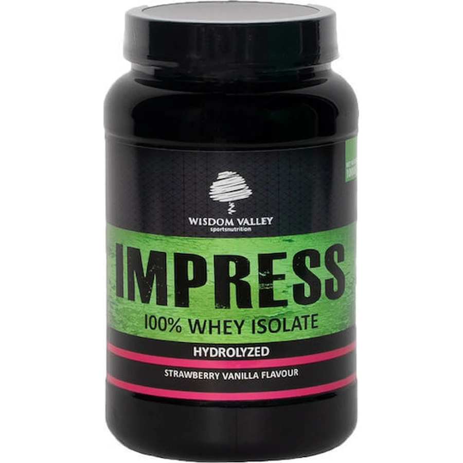 Wisdom Valley Impress 100% изолят сывороточного протеина Сывороточный протеин без глютена и лактозы со вкусом клубники и ванили 2 кг: цены и характеристики
