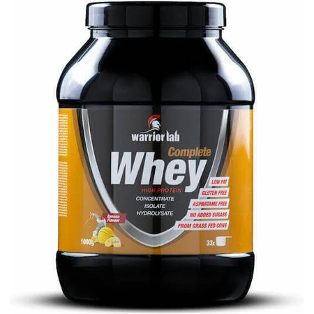 Warrior Lab Complete Whey Whey Protein Сывороточный протеин без глютена со вкусом банана 1 кг: цены и характеристики