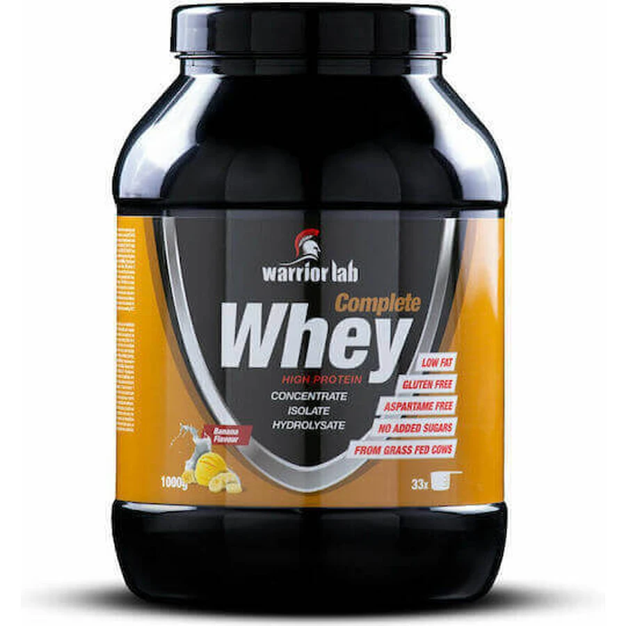 Warrior Lab Complete Whey Whey Protein Сывороточный протеин без глютена со вкусом банана 1 кг: цены и характеристики