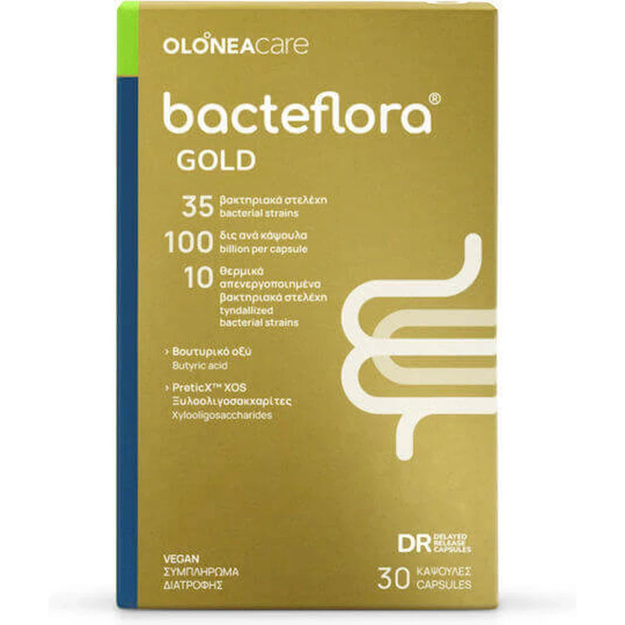 Olonea Bacteflora Gold Probiotic 30 растительных капсул: цены и характеристики