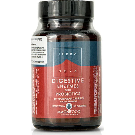 TerraNova Digestive With Probiotics Пробиотик 50 растительных капсул: цены и характеристики