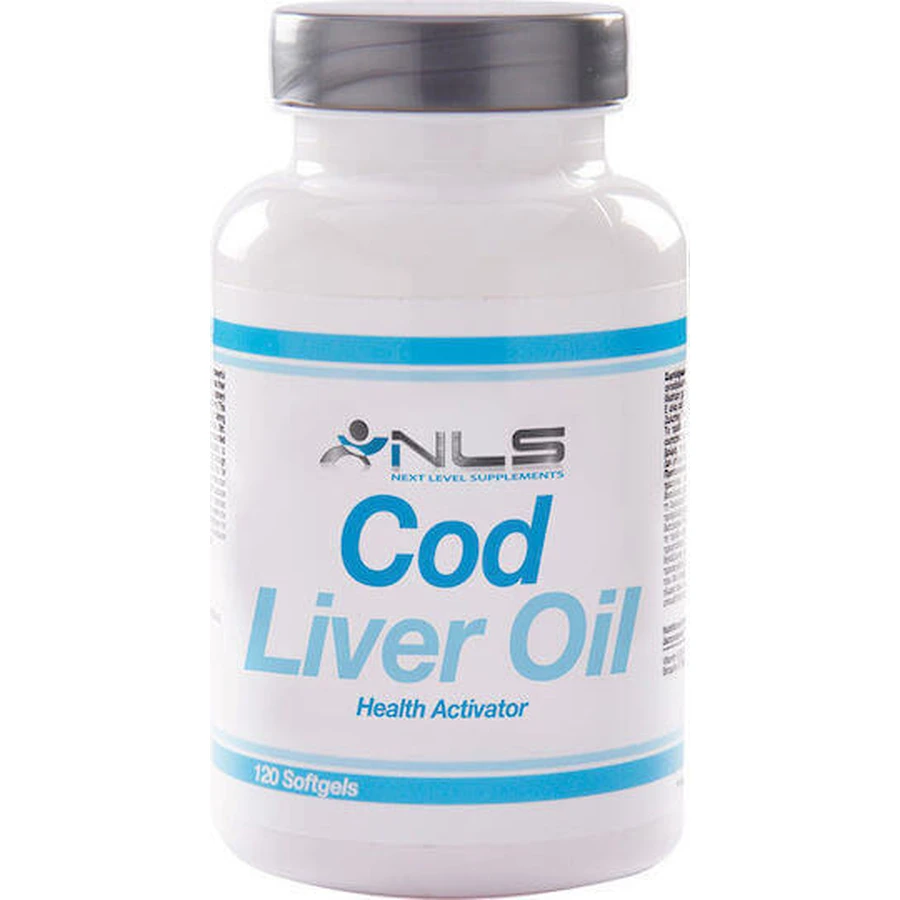 NLS Cod Liver Oil Масло печени трески 120 софтгелей неароматизированное: цены и характеристики