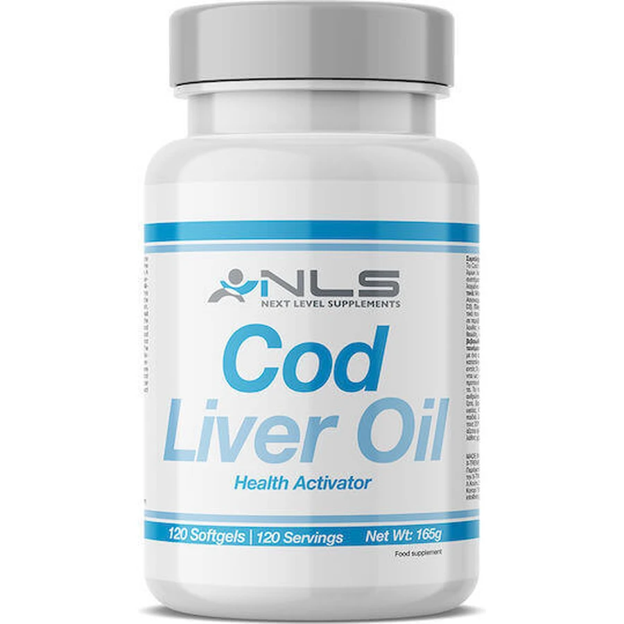 NLS Cod Liver Oil Масло печени трески 120 софтгелей неароматизированное: цены и характеристики