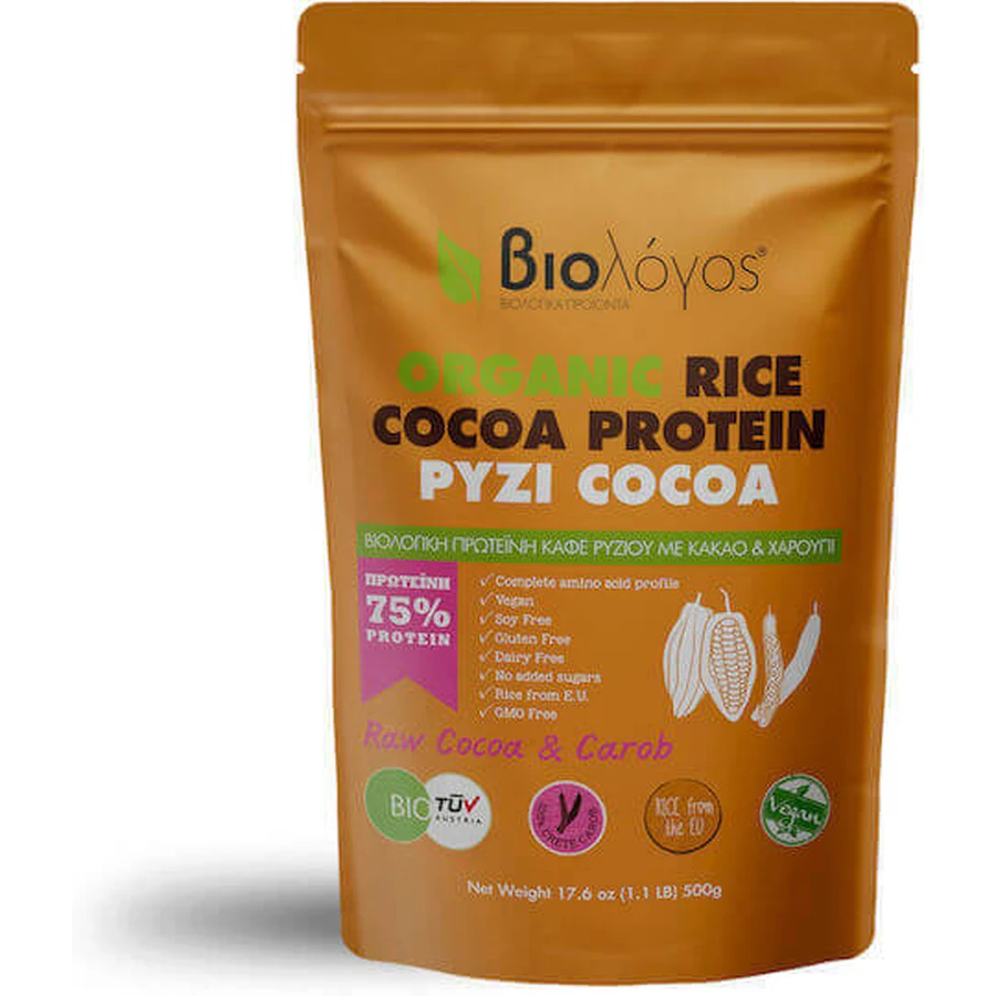 Viologos Organic Rice Coconut Protein 75% Organic Gluten & Lactose Free 500gr: цены и характеристики
