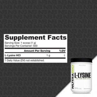 Nutrabio L-Lysine 500гр