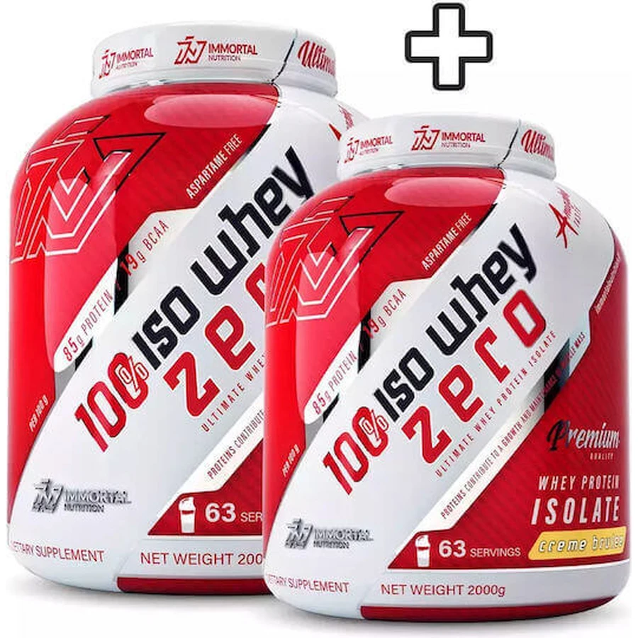 Immortal Nutrition 100% Iso Whey Zero Whey Protein Сывороточный протеин без глютена и лактозы со вкусом крем-брюле 2х2 кг: цены и характеристики