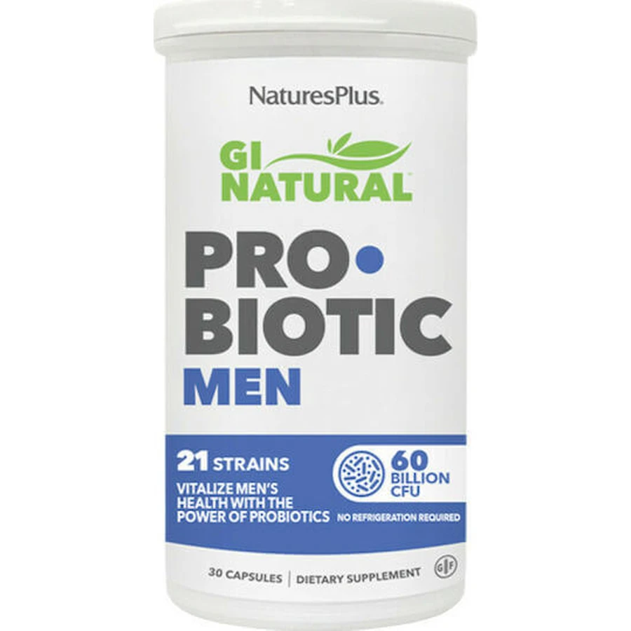 Nature's Plus GI GI Натуральний пробіотик для чоловіків 30 капс.: ціни та характеристики