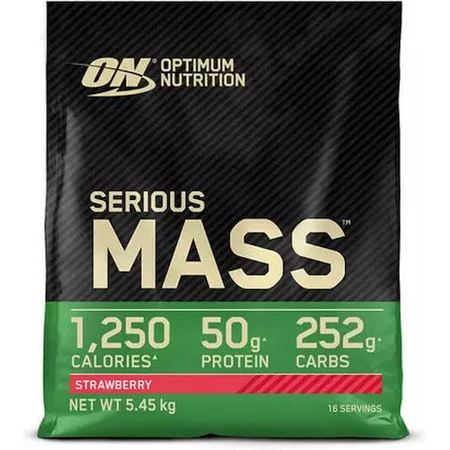 Optimum Nutrition Serious Mass Whey Protein с креатином и клубничным вкусом 5,455 кг: цены и характеристики